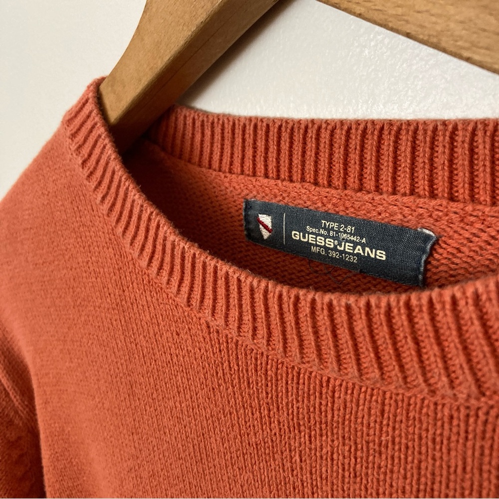 Vintage Guess Jeans orange sweater, S - Picture 5 of 6